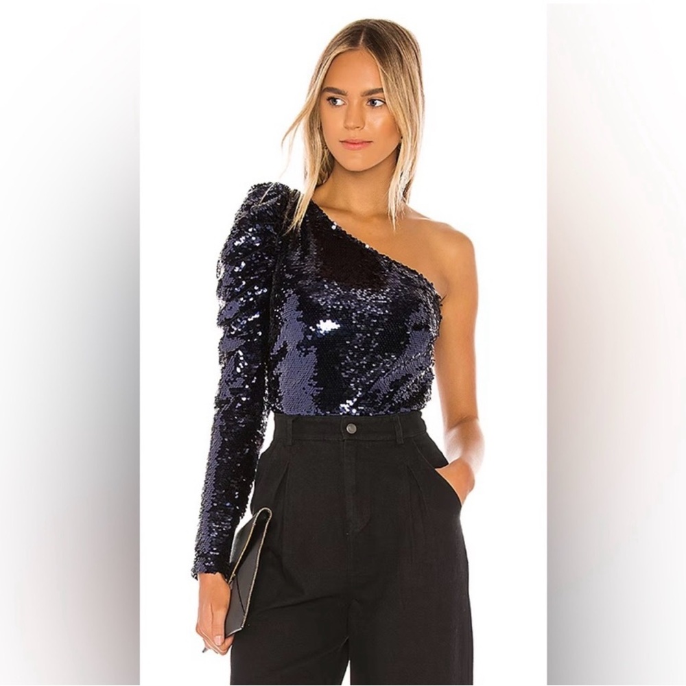 NWT Lovers + Friends Shaline Top in Sapphire Blue